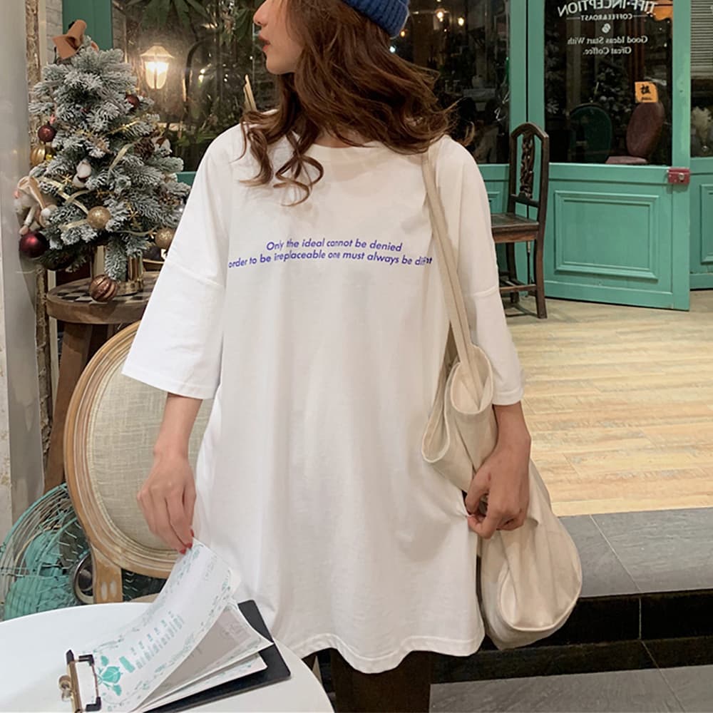レディース春夏ロゴ半袖ランニング　スポーツTシャツ