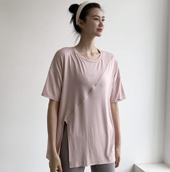 スポーツTシャツ レディース速乾半袖ティーシャツ ヨガフィットネス用