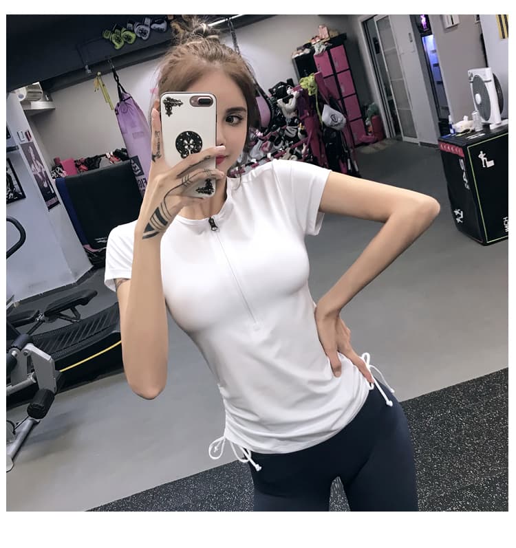 スポーツTシャツ サイドシェイプ ランニングウェア