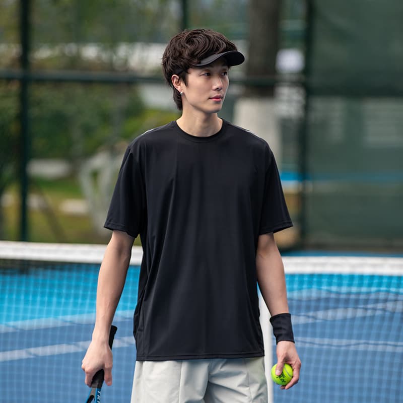 スポーツTシャツ さらり快適バドミントンシャツ