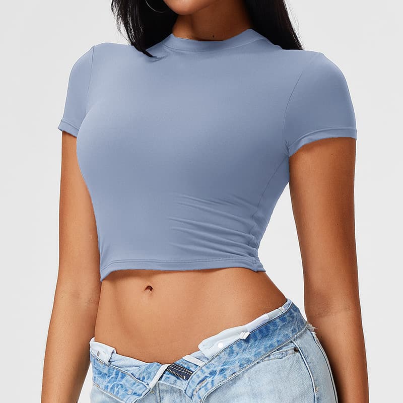 スポーツTシャツ 美シルエット ランニングクロップド