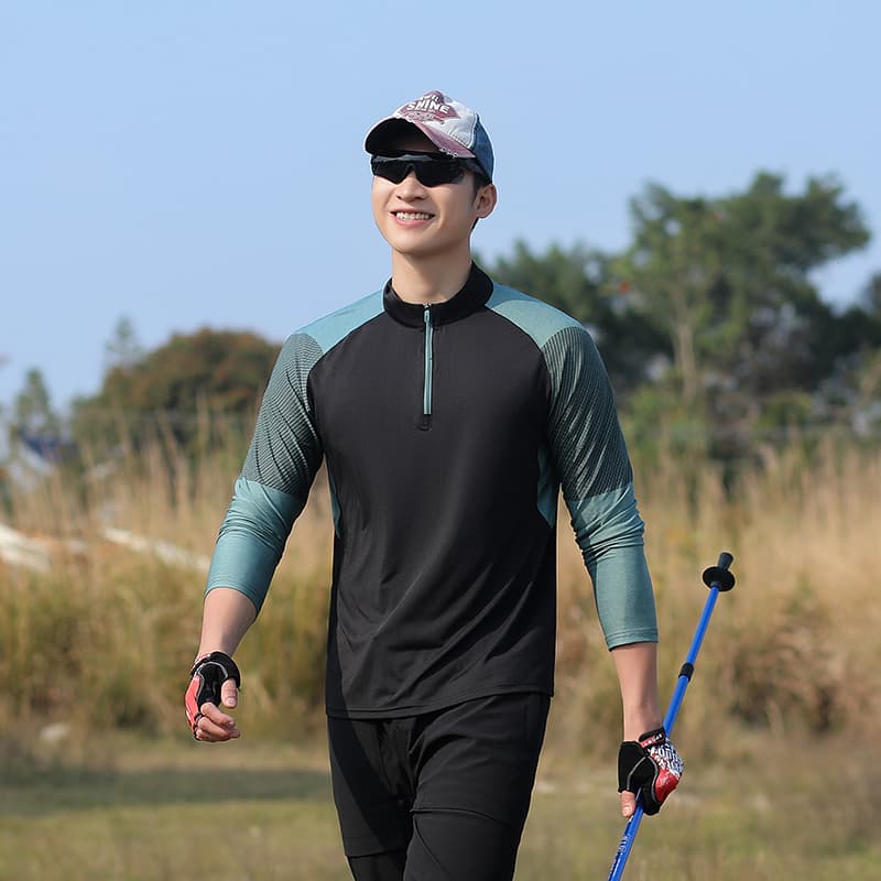 スポーツTシャツ 登山 アウトドア快適ハイキングシャツ