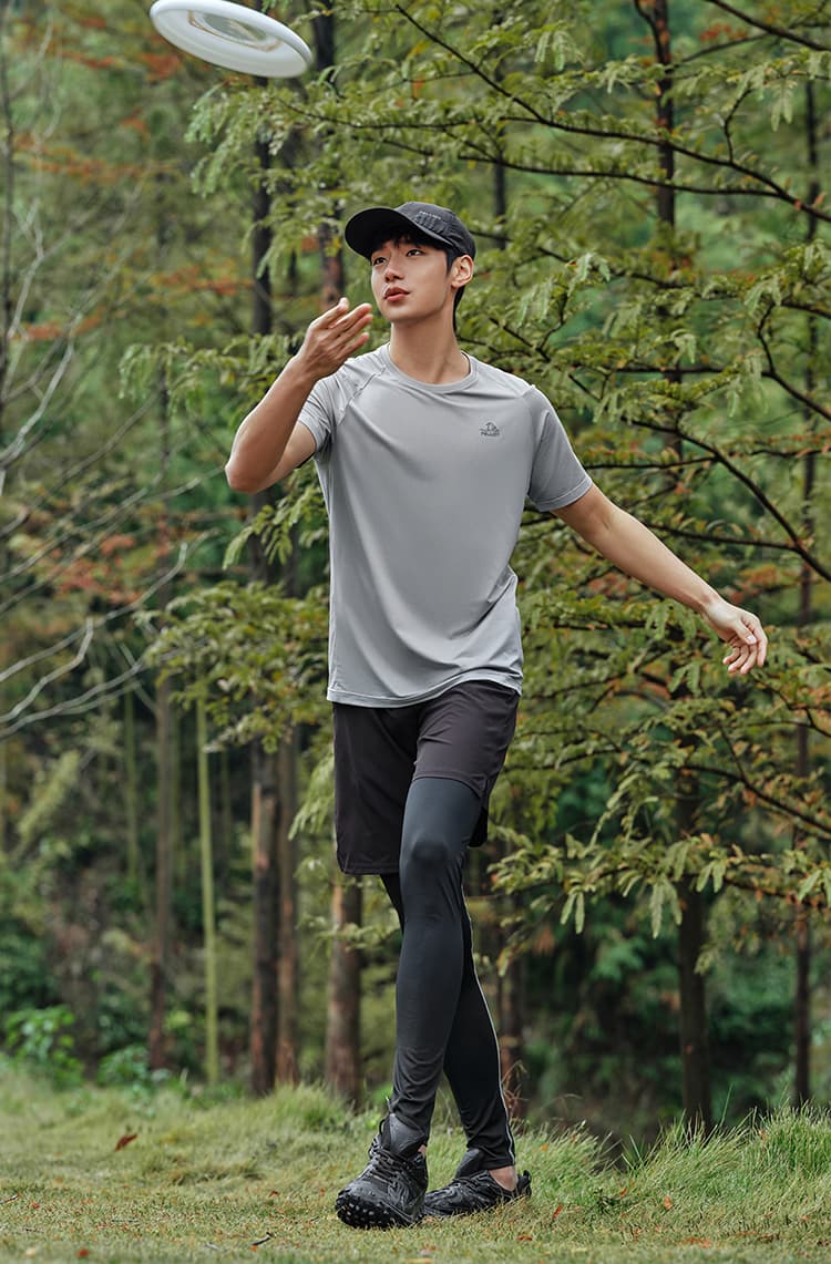 スポーツTシャツ 登山 爽快ドライ 山岳トレッキングシャツ