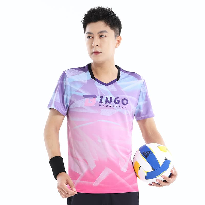 スポーツTシャツ バレーボール 幾何学模様スポーツウェア
