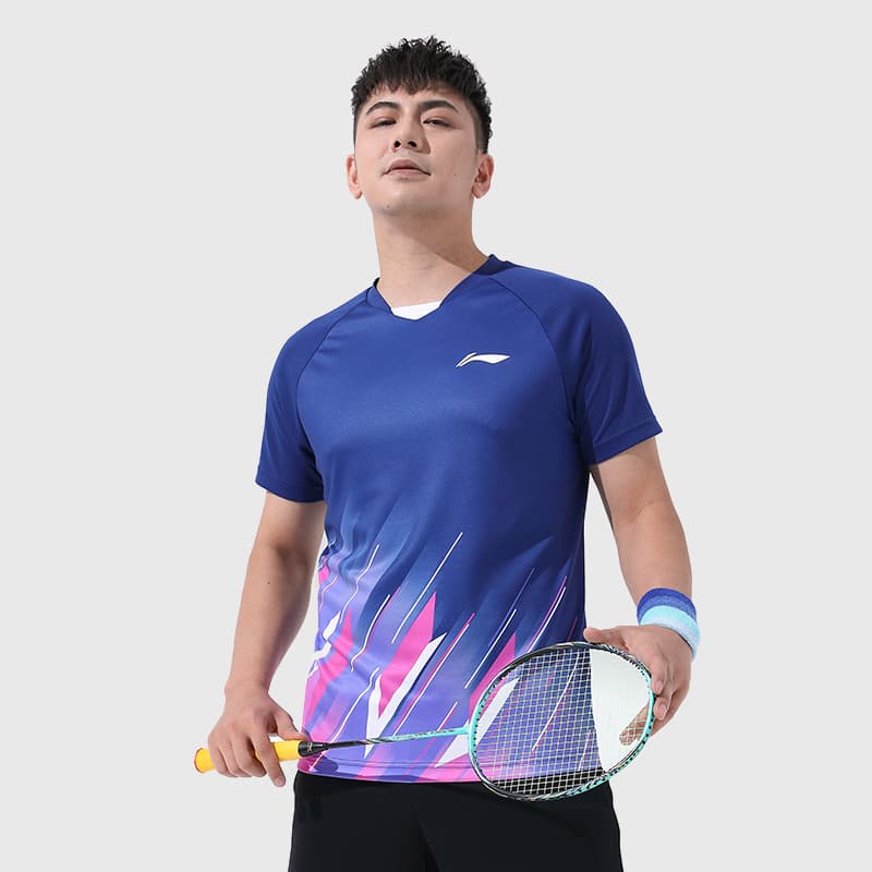 スポーツTシャツ バトミントン 瞬速ストローク 速乾バドミントンウェア