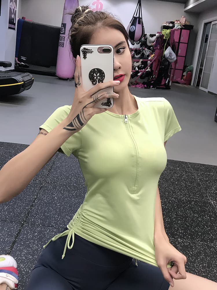 スポーツTシャツ サイドシェイプ ランニングウェア