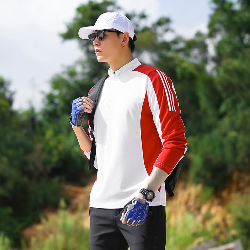 スポーツTシャツ ハイマウント ハーフジップ 登山ウェア