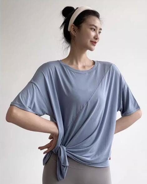 スポーツTシャツ レディース速乾半袖ティーシャツ ヨガフィットネス用