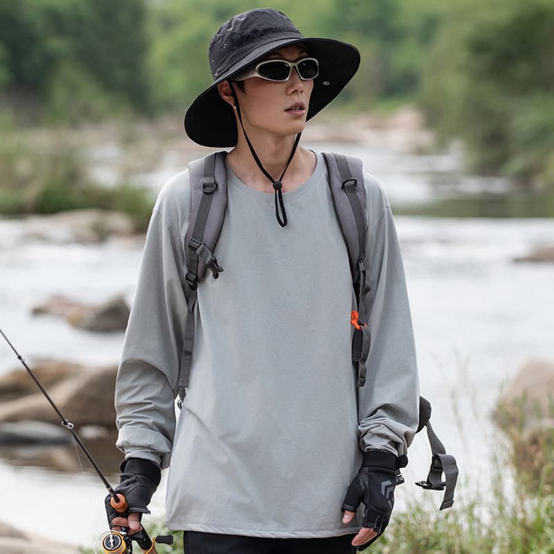 スポーツTシャツ 爽快登山ドライ長袖ウェア