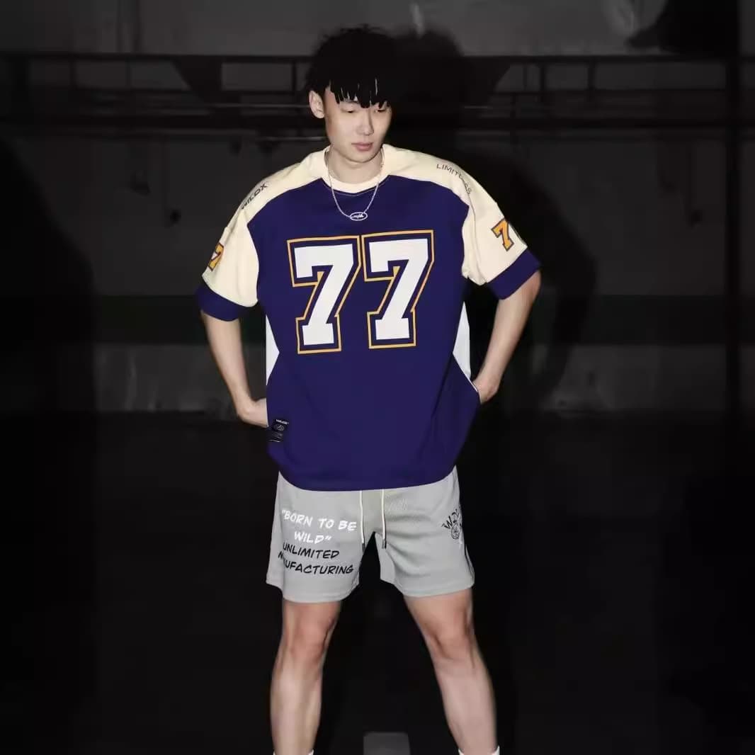 スポーツTシャツ バスケ ダブルナンバーストリートバスケTシャツ