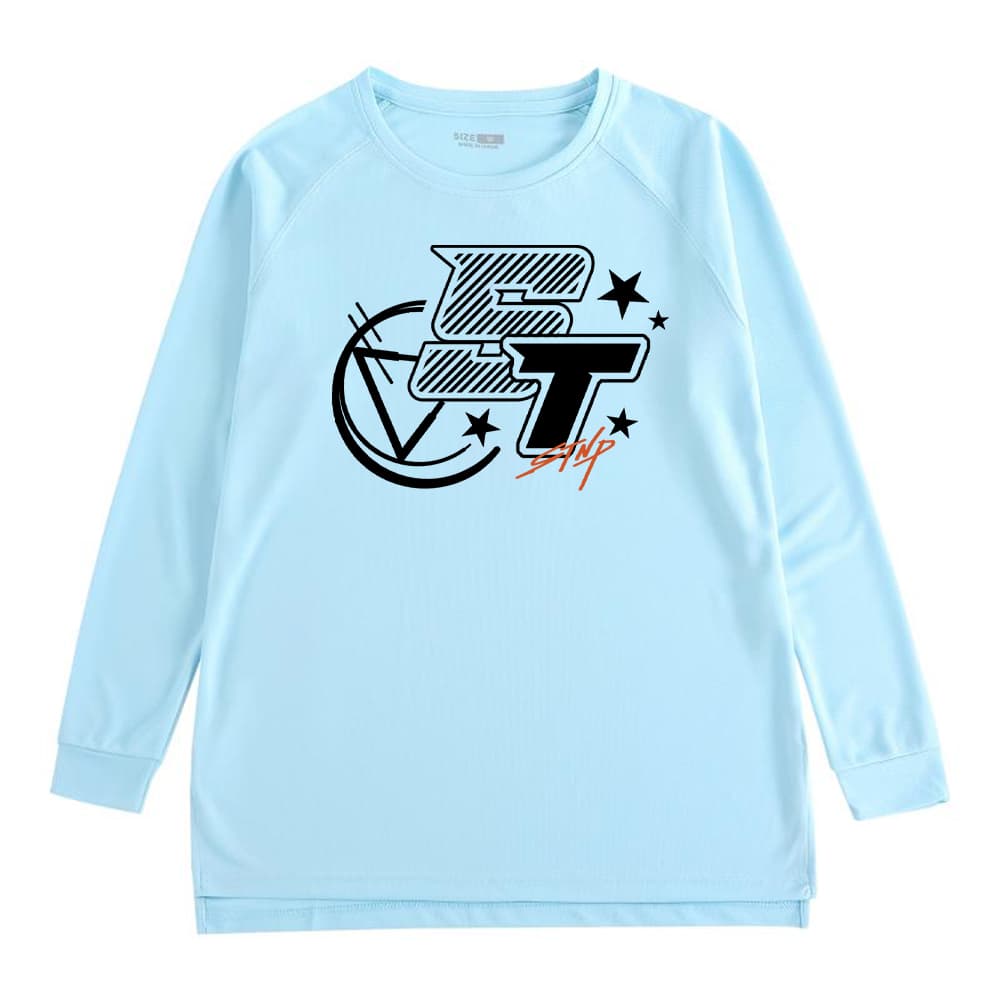 スポーツTシャツ バスケ スター柄バスケットロングTシャツ