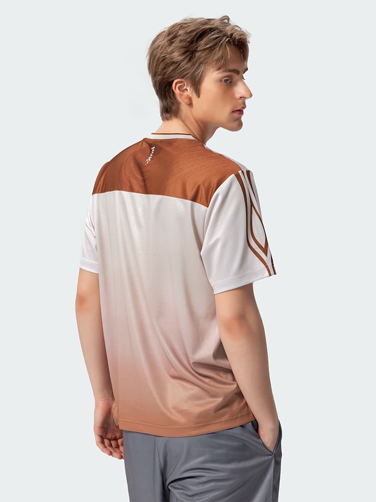 スポーツTシャツ バトミントン 羽舞ドリーム グラデーション