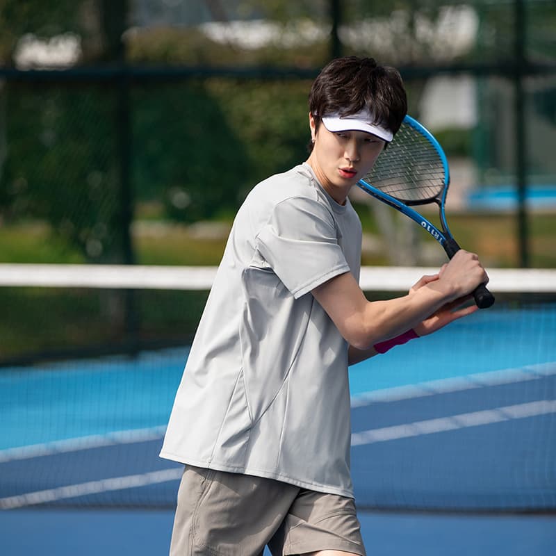 スポーツTシャツ さらり快適バドミントンシャツ