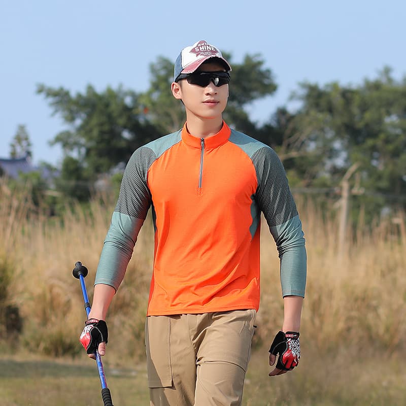 スポーツTシャツ 登山 アウトドア快適ハイキングシャツ