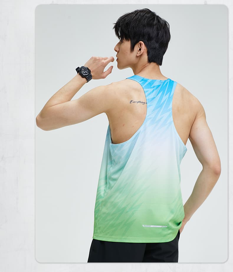 スポーツTシャツ グラデーションタンクトップ