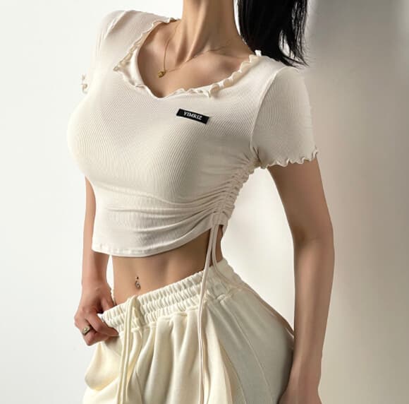スポーツTシャツ 夏用レディース半袖スポーツ速乾ヨガトップス