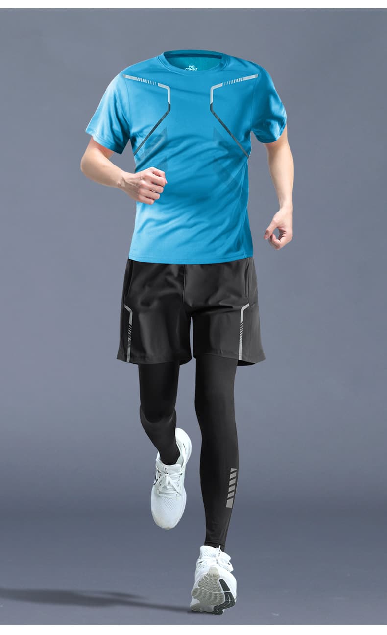 スポーツTシャツ ランニング 瞬速ライン 高機能ランニングシャツ