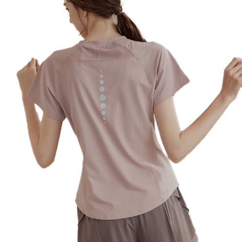 スポーツTシャツ 涼しい速乾半袖運動着レディース薄手ヨガ運動用