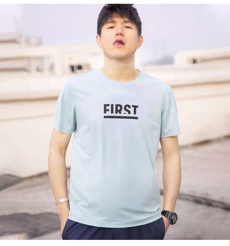 スポーツTシャツ 軽量速乾メンズ半袖運動着白色無地