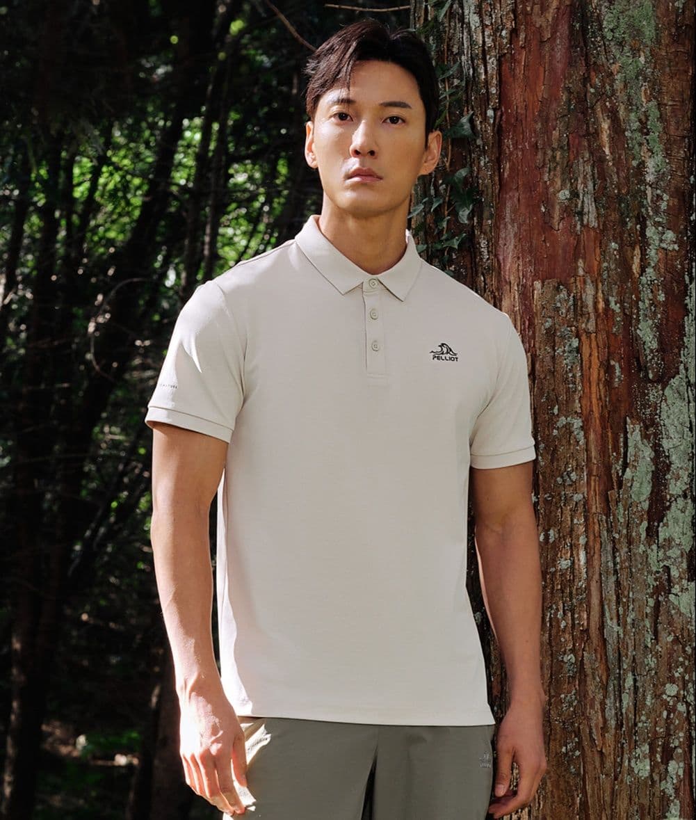 スポーツTシャツ 登山 スタイリッシュ山歩きポロシャツ