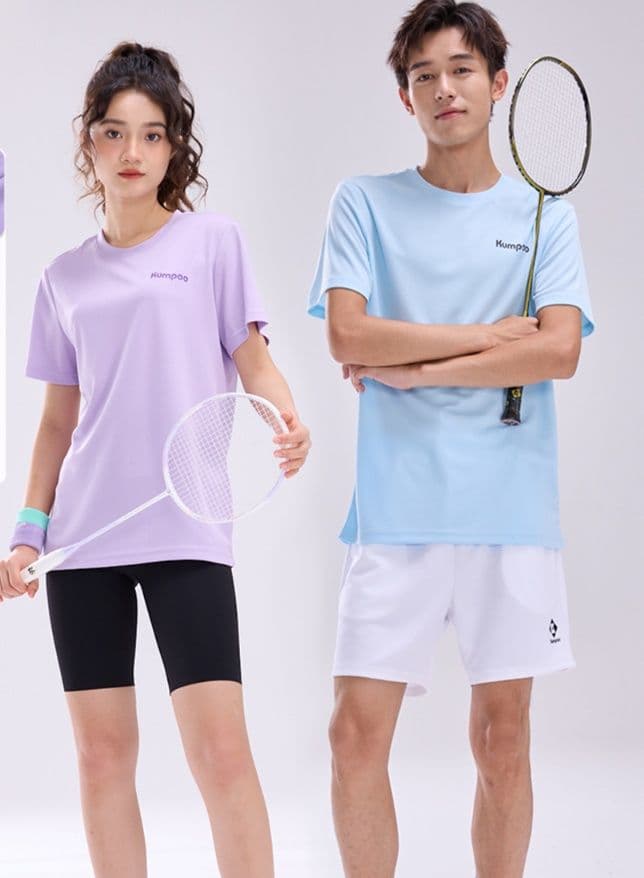 非表示 スポーツTシャツ バトミントン 爽快バドミントン専用ウェア