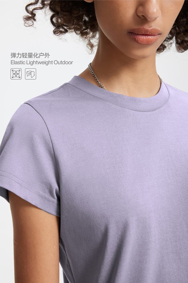 スポーツTシャツ 女性用 無地速乾スポーツシャツ全5色