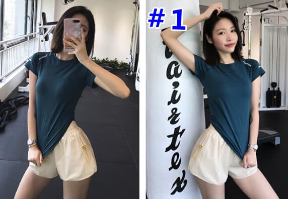 スポーツTシャツ 夏用速乾半袖スポーツシャツ ヨガウェア トップス