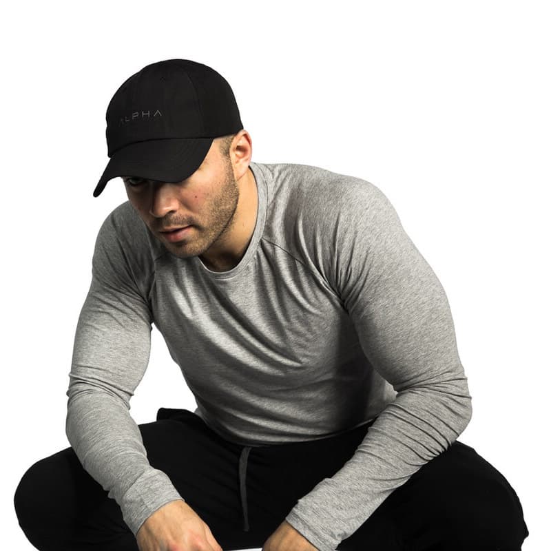スポーツTシャツ 体にフィットする長袖スポーツTシャツ ランニング