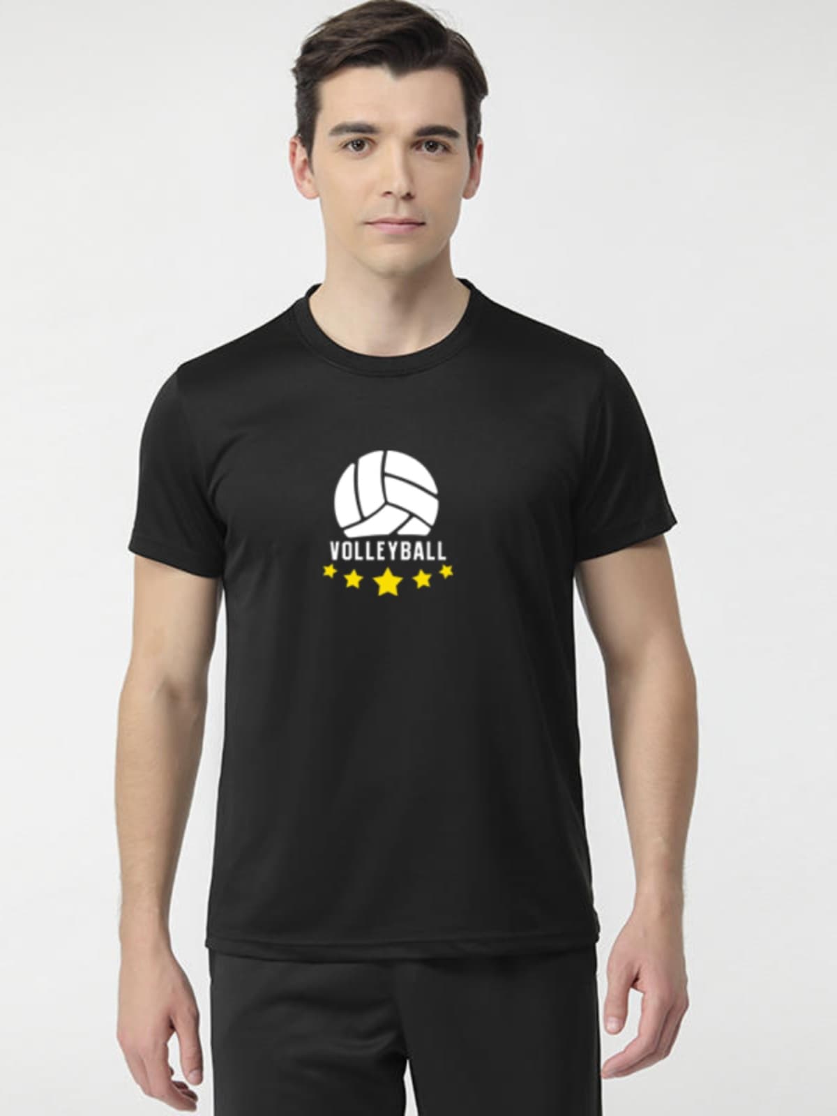 スポーツTシャツ 五つ星バレーボールシンプル速乾T